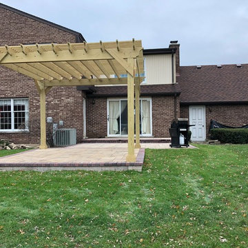 Belgard Paver Patio with Pergola Design in Oakbrook, IL