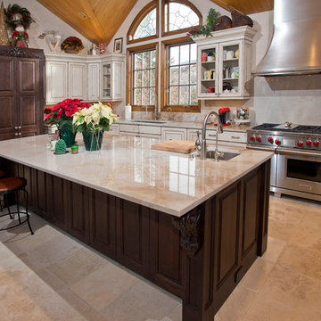 Lake Creek CO Traditional Kitchen Remodel - Old World Ambience, Elegant Design