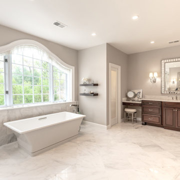 Modern and Serene Spa Master Bath in McLean, Northern Virginia