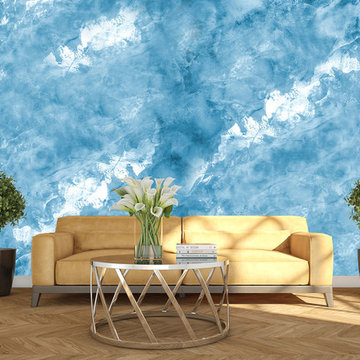 Stucco Veneziano wall with detailed templates