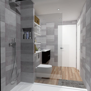 Proyecto de interiorismo. Distribución completa de vivienda de 43 m2. Sabadell