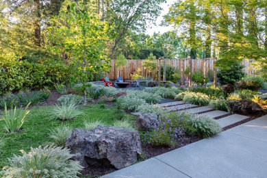 Design ideas for a mid-century modern landscaping in San Francisco.