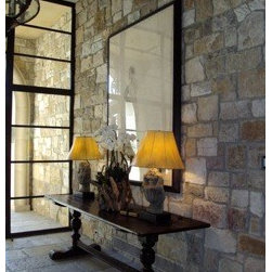 Bottom-cut Antique Reclaimed French Bourgogne limestone - Wall And Floor Tile