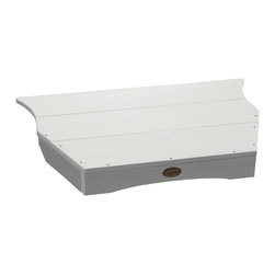 Highwood USA - Adirondack Tete-a-Tete Connecting Table, White - Outdoor Side Tables