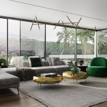 Vray Interior Render for a Living Room Interior