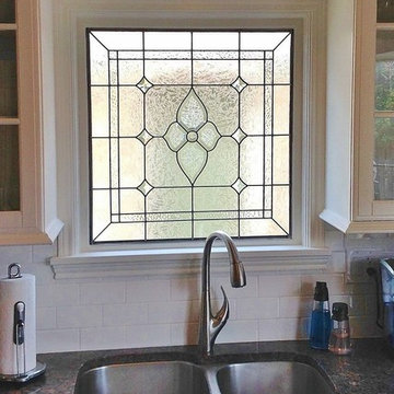 Kitchen Stained Glass Privacy Window