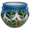 Medium Lily Talavera Ceramic Pot