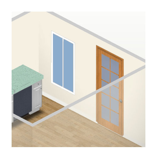 What to do with a low window in the kitchen?