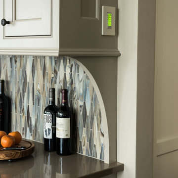 Custom Wine Cabinet with Integrated Lutron Switch