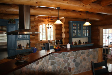 Example of a minimalist kitchen design in Other