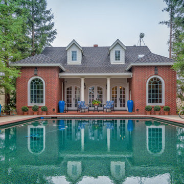 Colonial Style Pool House