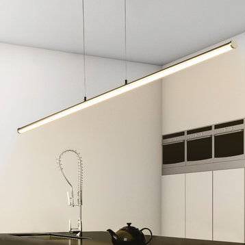 Conley 39.5" Dimmable Adjustable Integrated Led Linear Pendant, Black