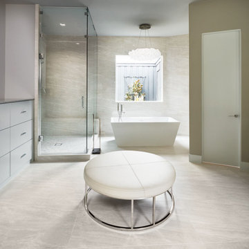 Cosmic White Porcelain Bathroom