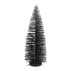Pomax Snowy Christmas Trees, Black, Set of 4