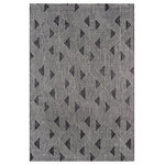 Novogratz - Novogratz Villa Como Machine Made Area Rug Charcoal 7'10" X 10'10" - An indoor/outdoor rug assortment that exudes contemporary cool, this modern area rug collection features repetitive patterns inspired by international architectural motifs. The all-weather rug series emphasizes graphic geometric prints, using high contrast charcoal grey, chambray blue, fuchsia pink and russet red shades to draw attention toward the floor. Manufactured from durable polypropylene fibers, the decorative floorcovering series is a staple for statement-making interior and exterior spaces.