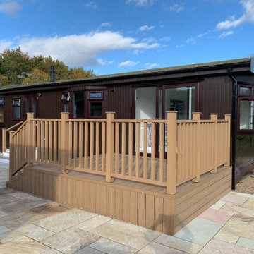 Composite Veranda Built Across the Front of a Park Home