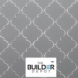 $17.95 Sq.Ft. Arabesque Ocean Gray Glass Tile - Mosaic Tile