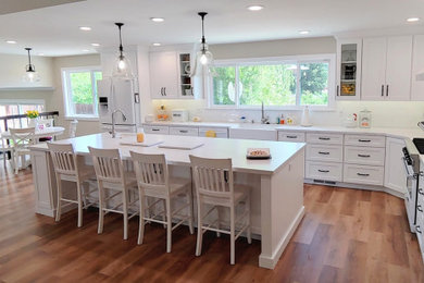 Inspiration for a large contemporary kitchen remodel in Other