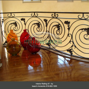 Interior Railings Custom Made by Isaac's Ironworks