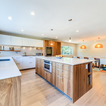Mandeville Canyon Mid-Century Kitchen