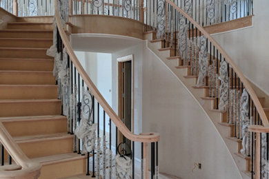 Inspiration for a staircase remodel in Dallas