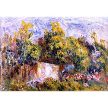 Pierre Auguste Renoir Landscape With Cabin, 18"x27" Wall Decal
