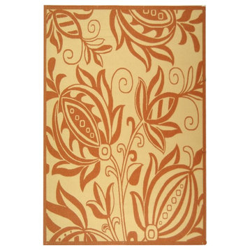Courtyard Brown/Red Area Rug CY2961-3201 - 7'10" x 7'10" Square