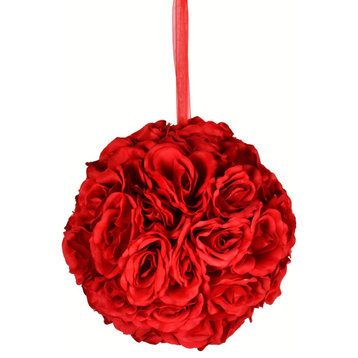 8" Red Rose Ball