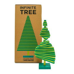 Small Flat-Packed Green Modern Christmas Tree from Stardust - Christmas Trees