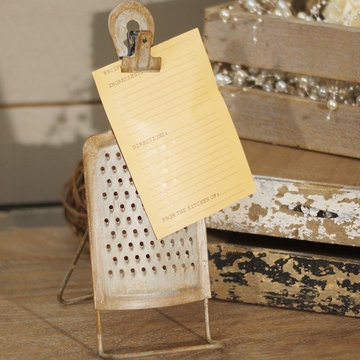 Metal Recipe Card Holder With Clip