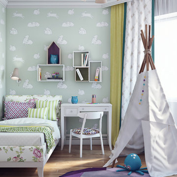 Interior design in residential complex "Chocolate"