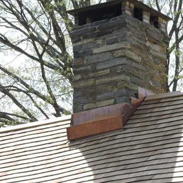 Red Western Cedar Antique Saltbox Residence - Guilford, CT