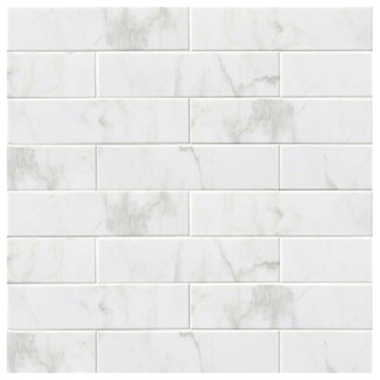 4 X16 Subway Backsplash Tile Ceramic Glossy White Carrara Bathroom 4 X16 Subway Backsplash Tile Ceramic Glossy White Carrara Bathroom Kitchen