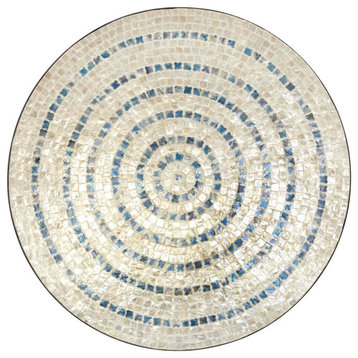 Coastal Beige Mother Of Pearl Shell Wall Decor 47339