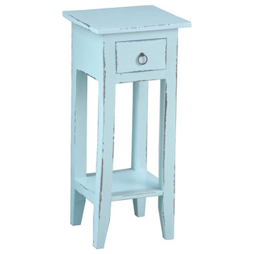 Sunset Trading Cottage Narrow Side Table, Sky Blue