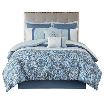 100% Polyester 8pcs Comforter Set 5DS10-0257