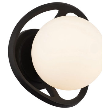 Varaluz 374W01 Black Betty 9" Tall Wall Sconce - Carbon