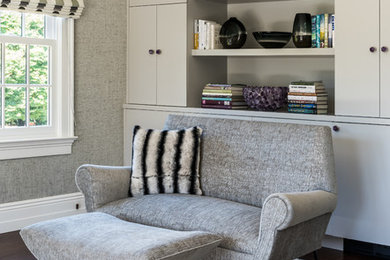 Transitional family room photo in Other