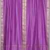 Lavender Rod Pocket  Sheer Sari Curtain / Drape / Panel   - 60W x 63L - Pair