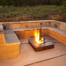 rammed earth seating