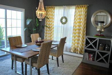 Example of a transitional dining room design in Indianapolis