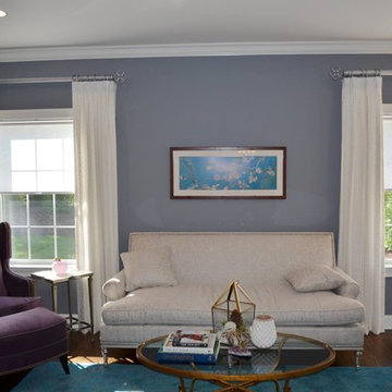 Open Transitional Style Family Room