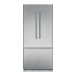 Thermador 36" Fully Flush French Door Refrigerator, Stainless Steel | T36BT810NS - Refrigerators