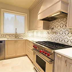 Custom Stone Kitchen Backsplash by Beyond Beige Interior Design - Wall And Floor Tile