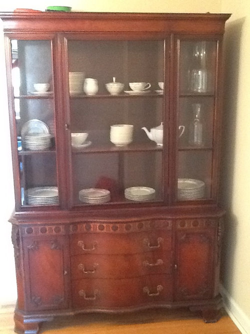 Refinishing china closet