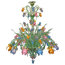 Iris Verde Murano Glass Chandelier