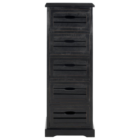 Safavieh Sarina 5-Drawer Cabinet, Black