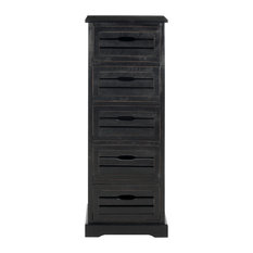 Safavieh Sarina 5-Drawer Cabinet, Black