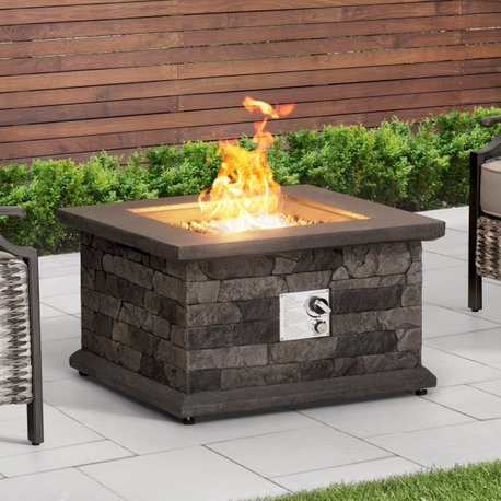 Sunjoy Slate Square LP Firepit