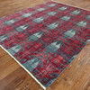 Modern Oriental Wool Ikat Area Rug 8x10, P6226